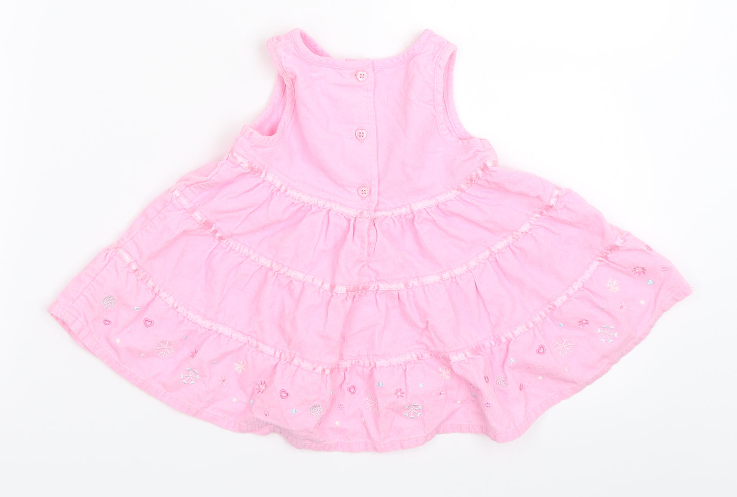 George Girls Pink  Corduroy Fit & Flare  Size 0-3 Months