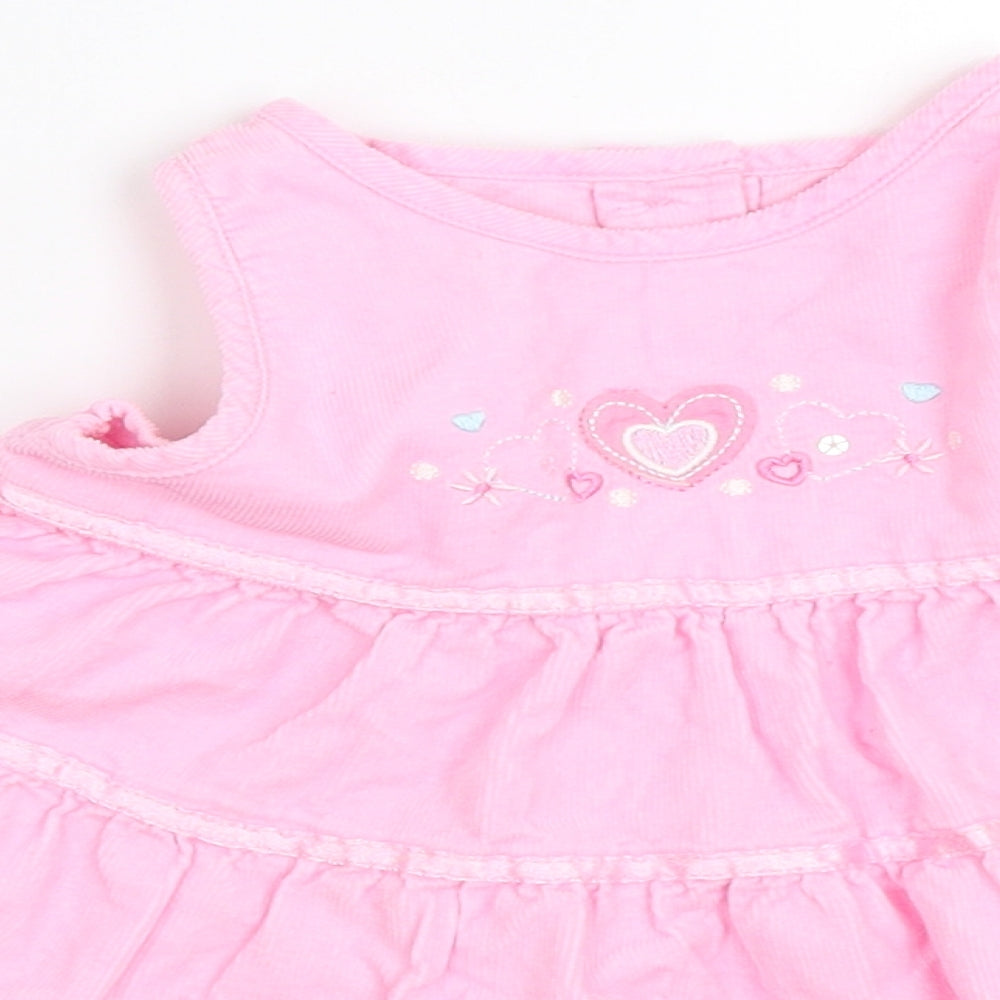 George Girls Pink  Corduroy Fit & Flare  Size 0-3 Months
