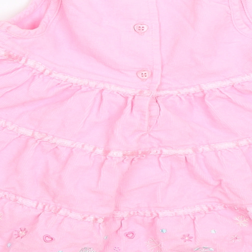 George Girls Pink  Corduroy Fit & Flare  Size 0-3 Months