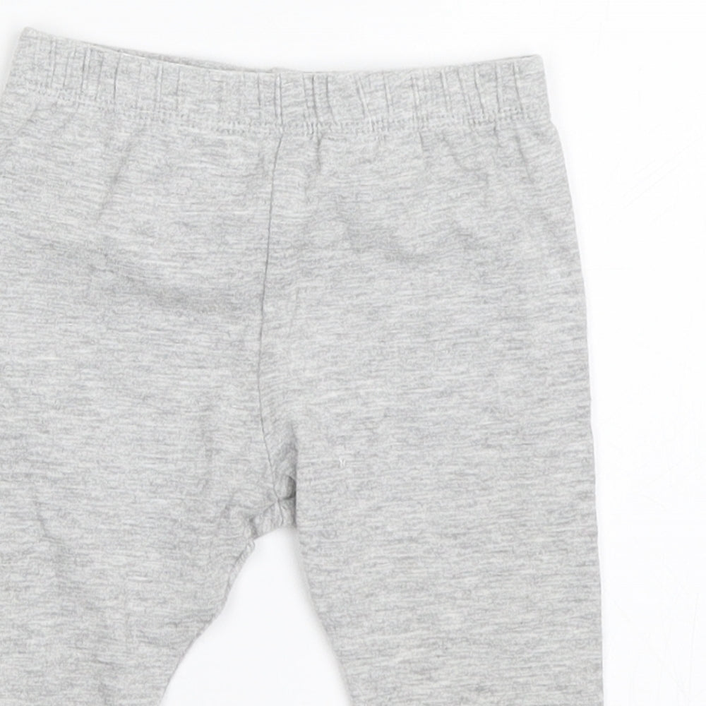 Mothercare Girls Grey   Capri Leggings Size 3-6 Months