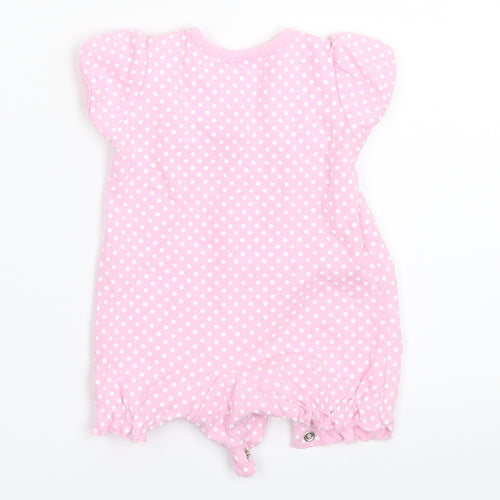 Peacocks Girls Pink Polka Dot  Babygrow One-Piece Size Newborn  - Winnie The Pooh