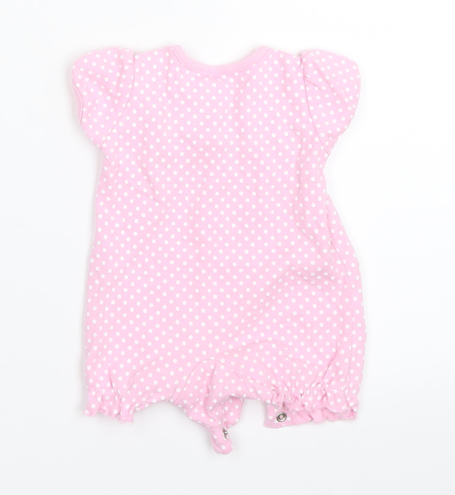 Peacocks Girls Pink Polka Dot  Babygrow One-Piece Size Newborn  - Winnie The Pooh