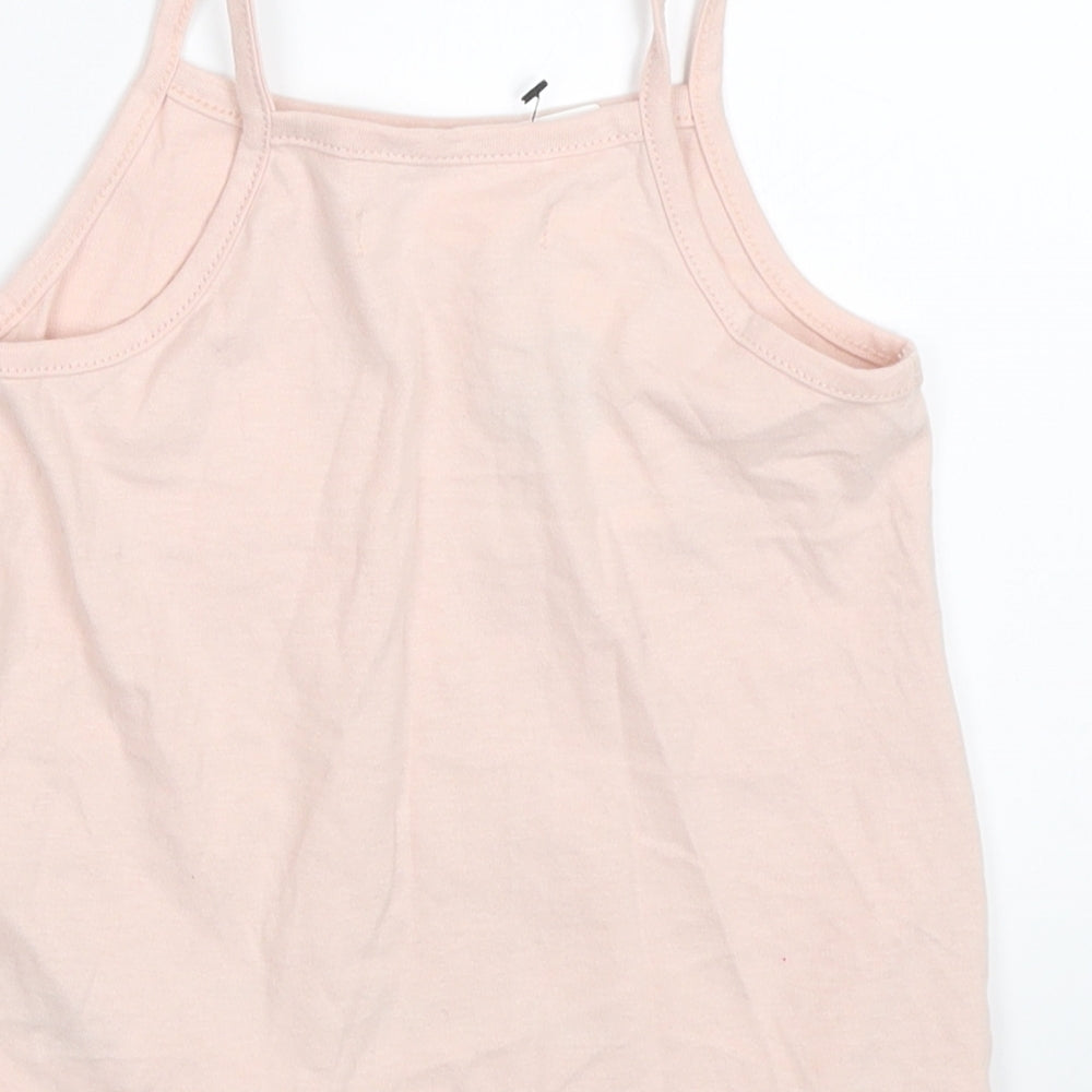 Marks and Spencer Girls Pink   Camisole Tank Size 2-3 Years  - flamingo