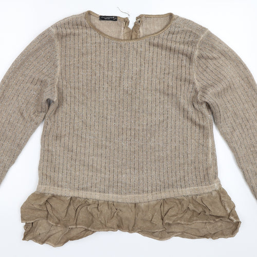 Preworn Womens Beige   Pullover Jumper Size M