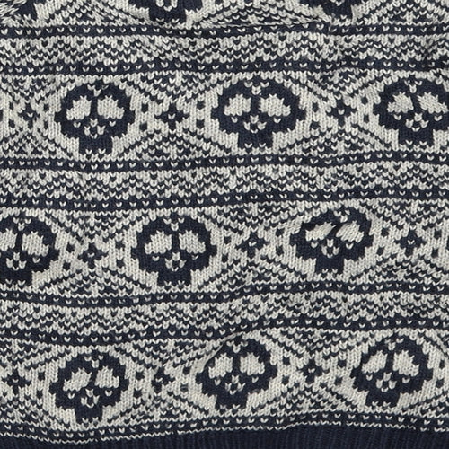 Rebel Boys Blue Fair Isle  Pullover Jumper Size 2-3 Years