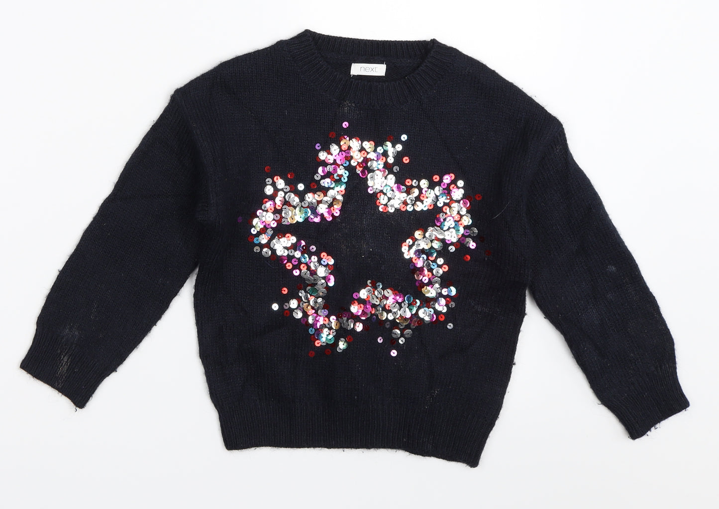 NEXT Girls Blue   Pullover Jumper Size 4 Years