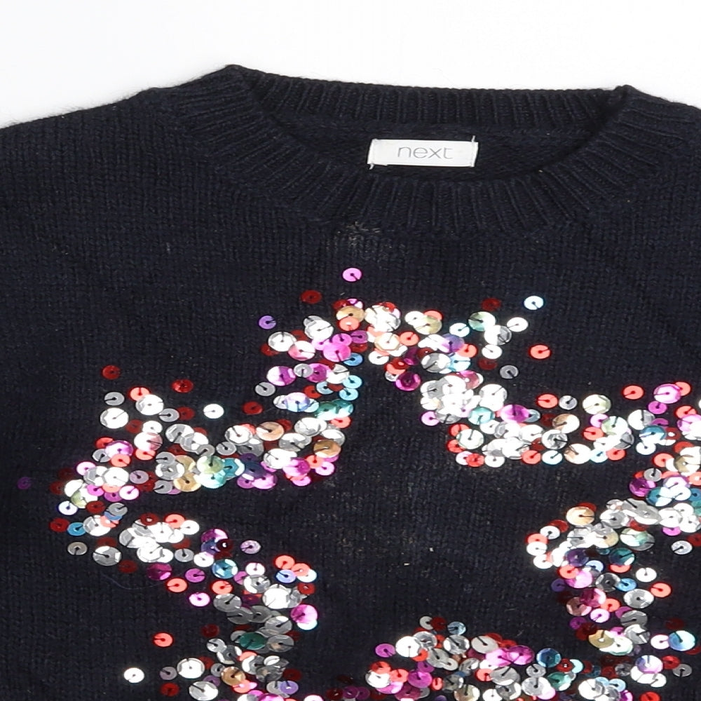 NEXT Girls Blue   Pullover Jumper Size 4 Years