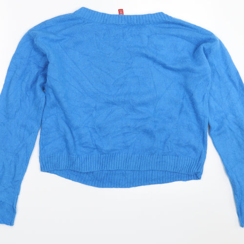 H&M Womens Blue   Pullover Jumper Size 38