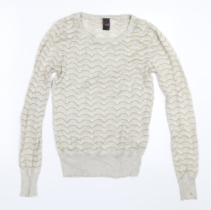 TU Womens Beige   Pullover Jumper Size 12