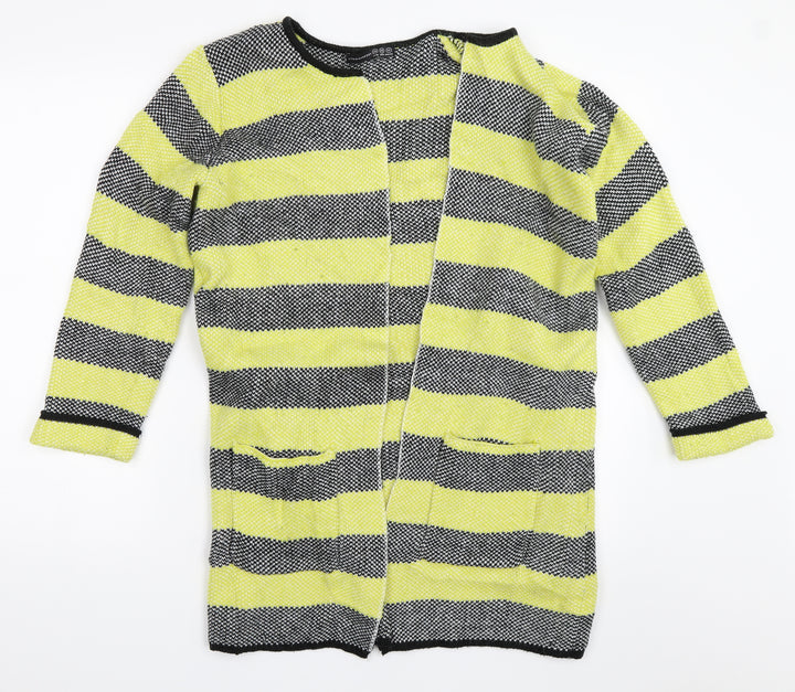 Atmosphere Womens Yellow Striped  Cardigan Jumper Size XS