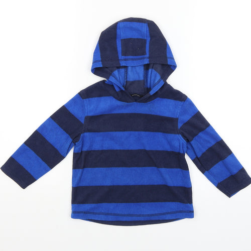 George Baby Blue Striped  Pullover Jumper Size 18-24 Months