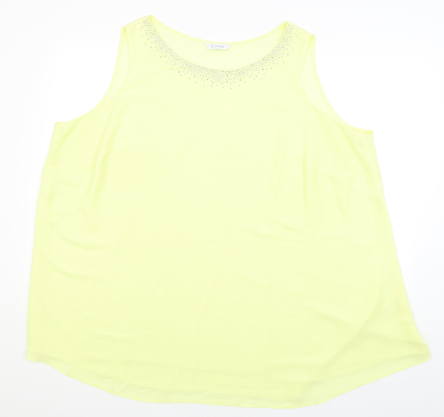 Evans Womens Yellow   Basic Blouse Size 28