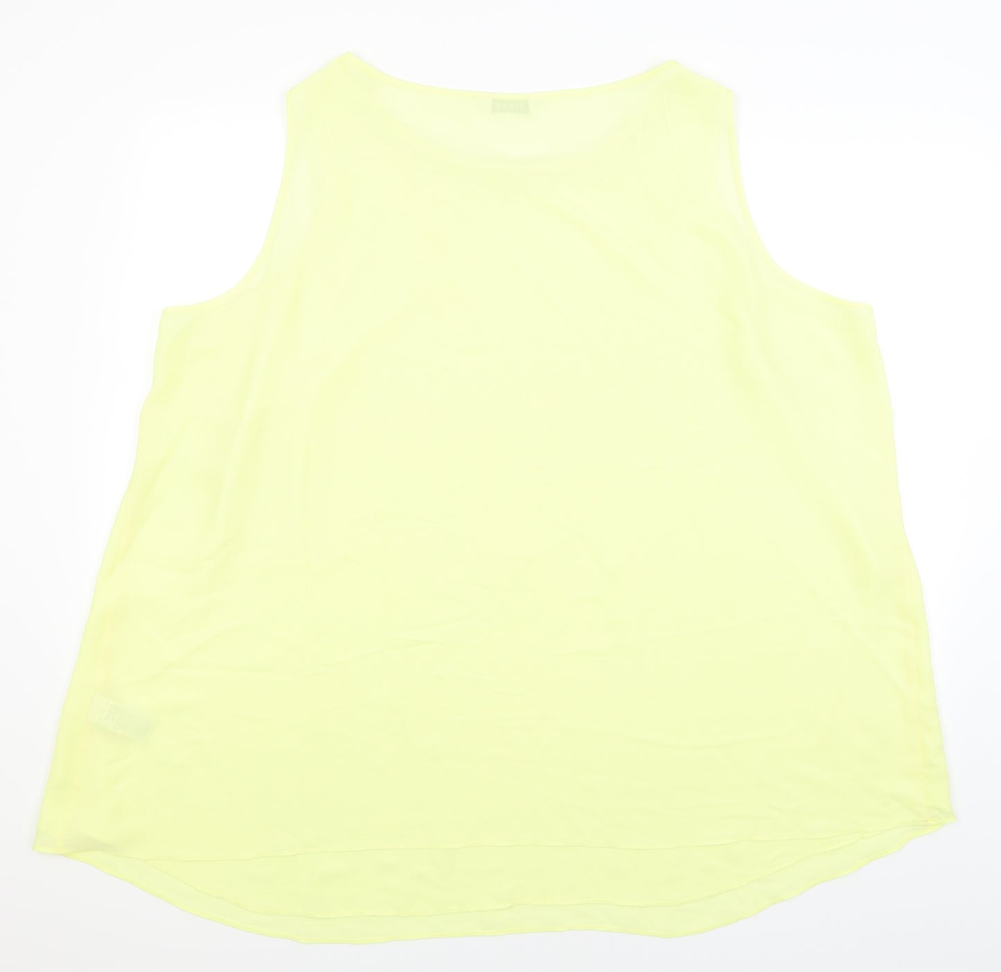 Evans Womens Yellow   Basic Blouse Size 28