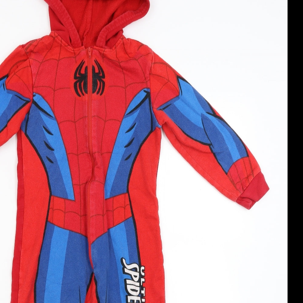 George Boys Red Solid   One Piece Size 6-7 Years  - Spiderman