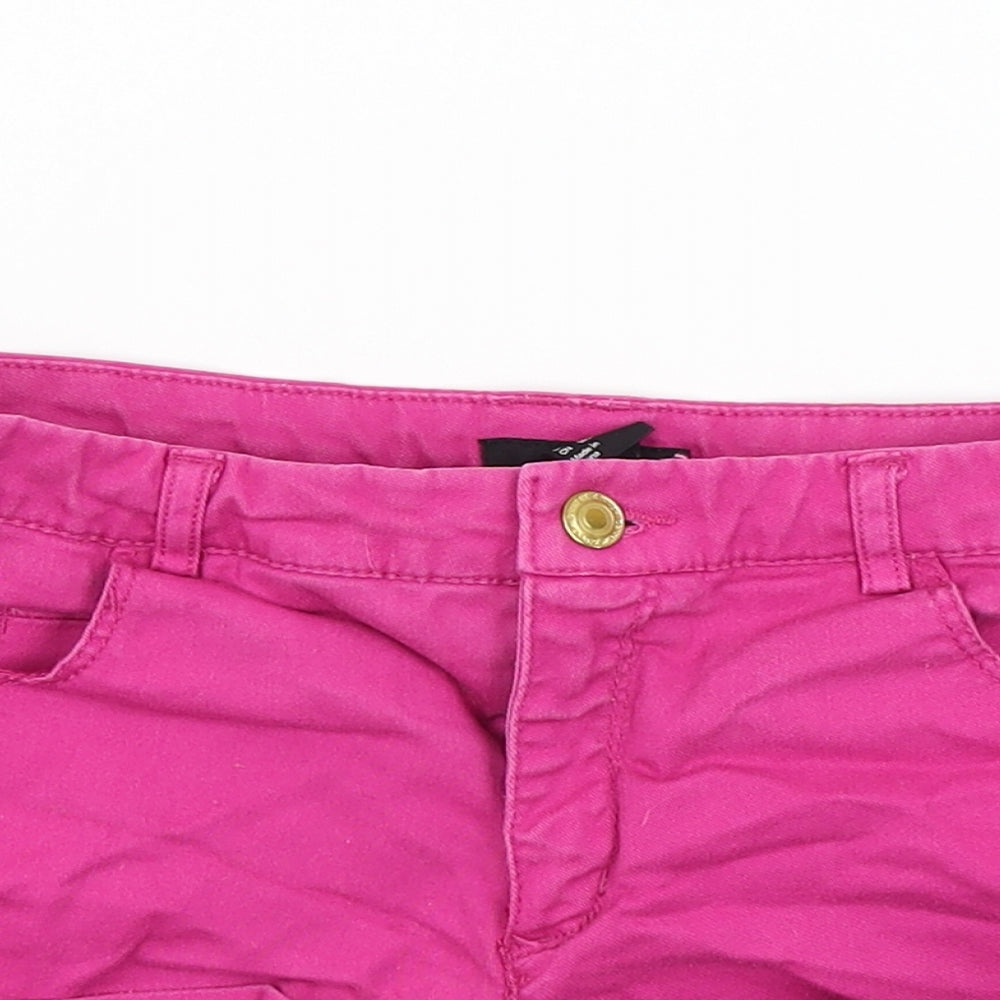 H&M Womens Pink   Hot Pants Shorts Size 10