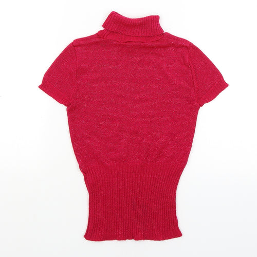Adam's Girls Pink   Basic T-Shirt Size 9 Years