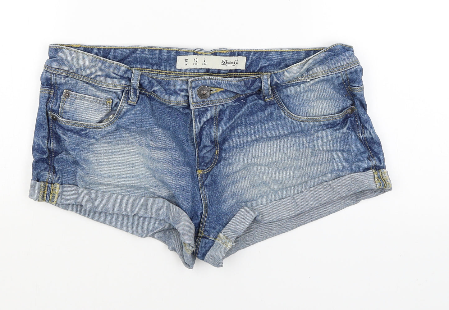 Denim Co Womens Blue   Hot Pants Shorts Size 12