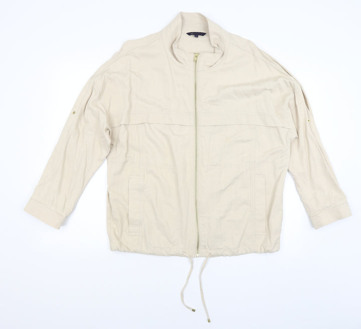 M&S Womens Beige   Overcoat Coat Size 12