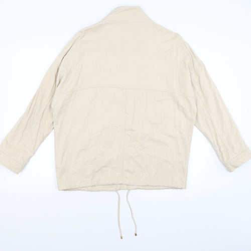 M&S Womens Beige   Overcoat Coat Size 12