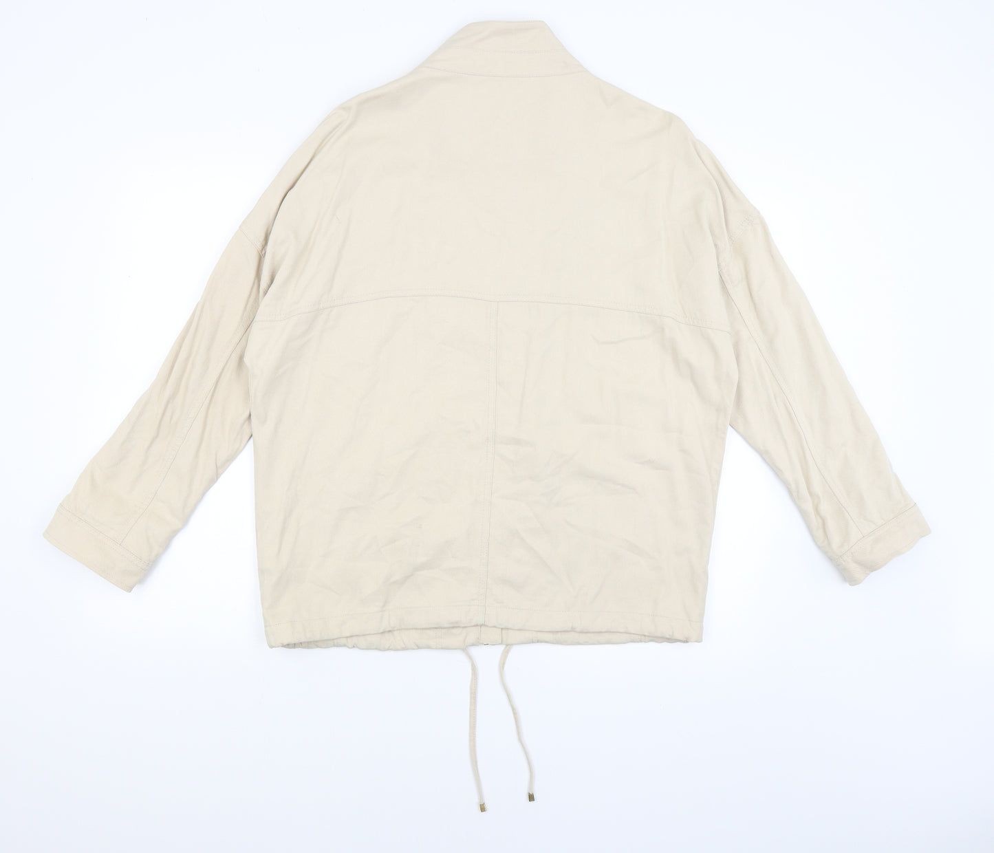 M&S Womens Beige   Overcoat Coat Size 12