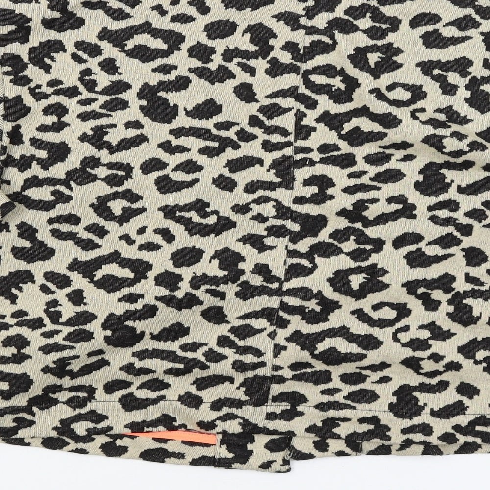 NEXT Womens Yellow Animal Print  Jacket Blazer Size 14