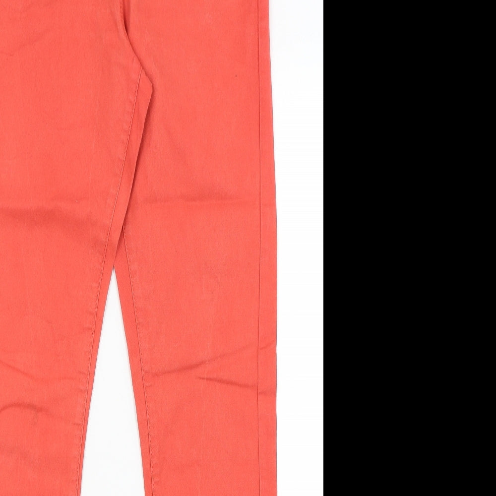 M&S Womens Red   Jegging Jeans Size 12 L31 in