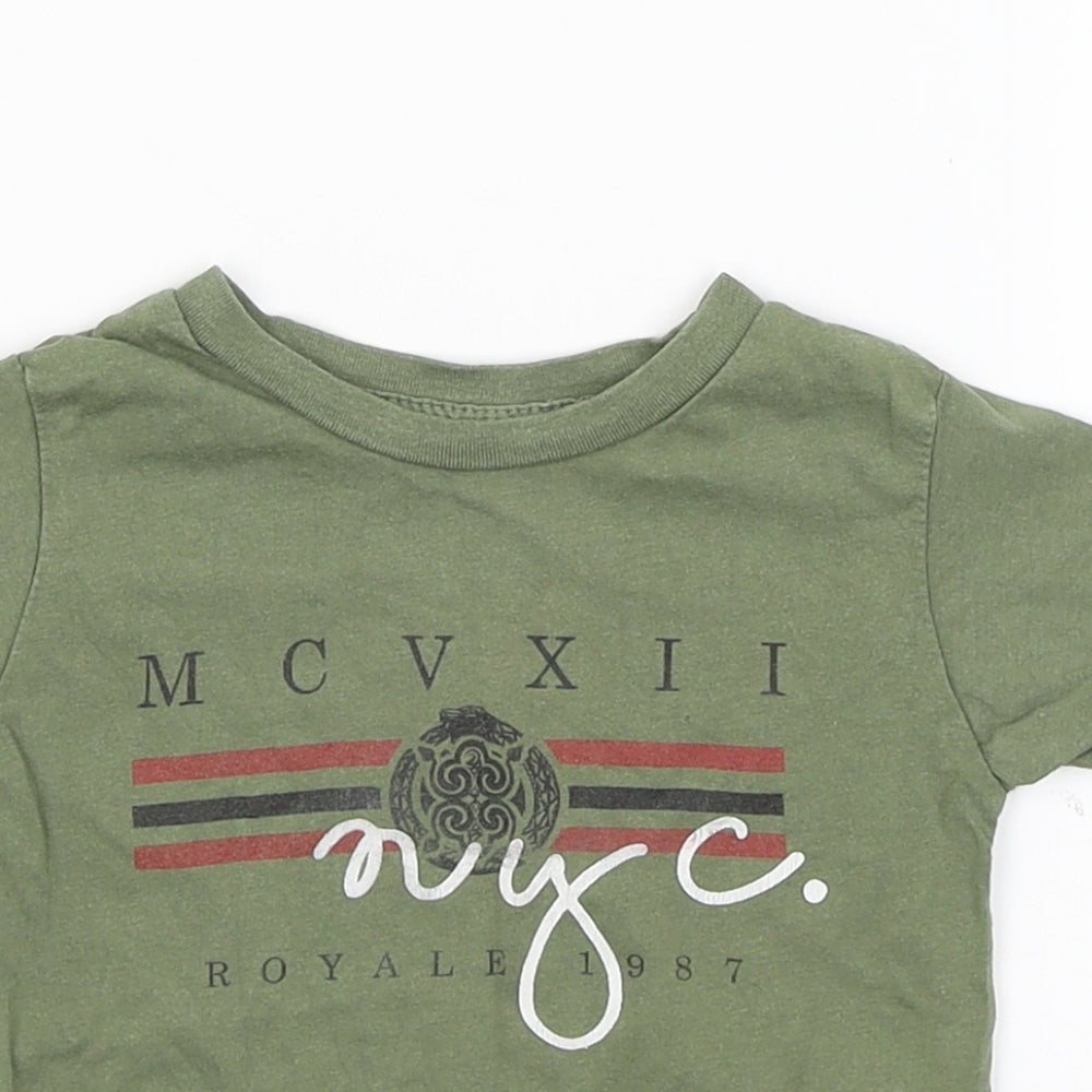 River Island Baby Green   Basic T-Shirt Size 6-9 Months  - NYC