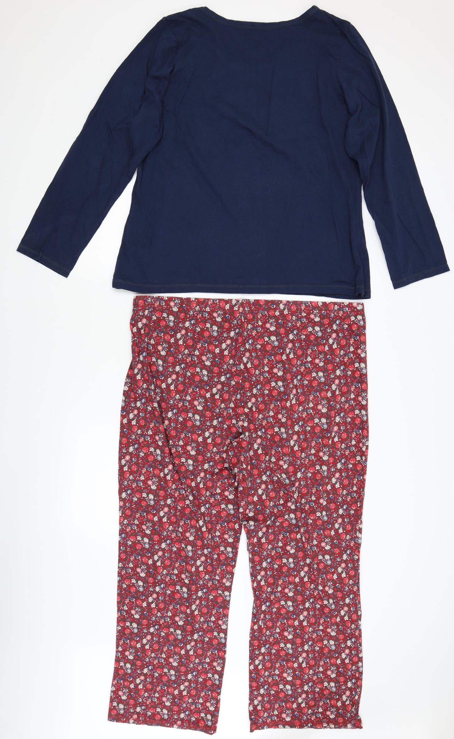 George Womens Blue Floral  Top Pyjama Set Size 22  - Robin