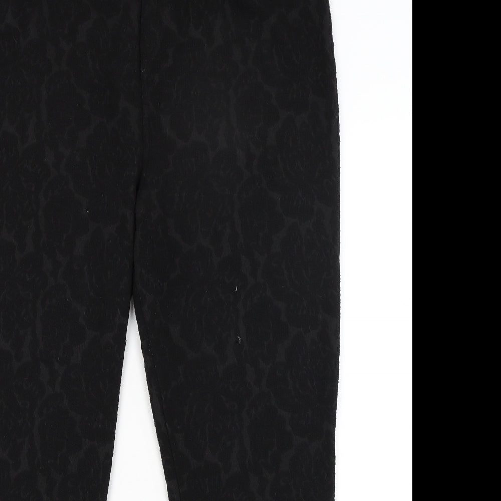 M&Co Womens Black   Capri Trousers Size 20 L25.5 in