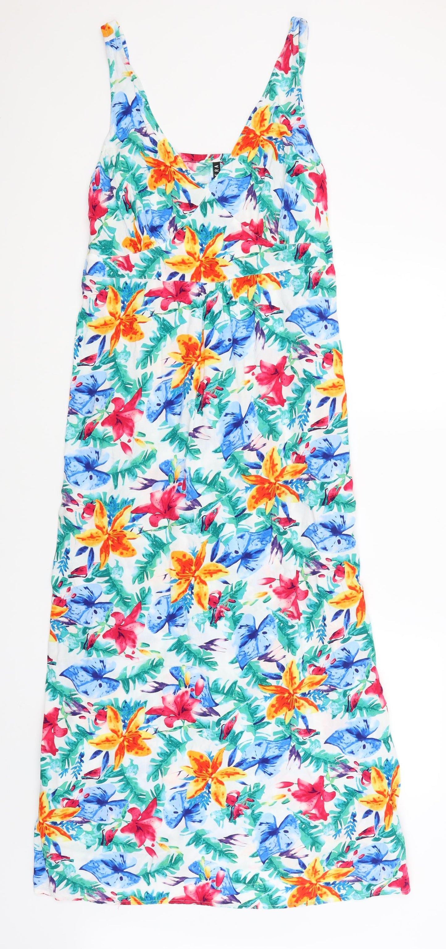 Riviera Womens White Floral  A-Line  Size 20