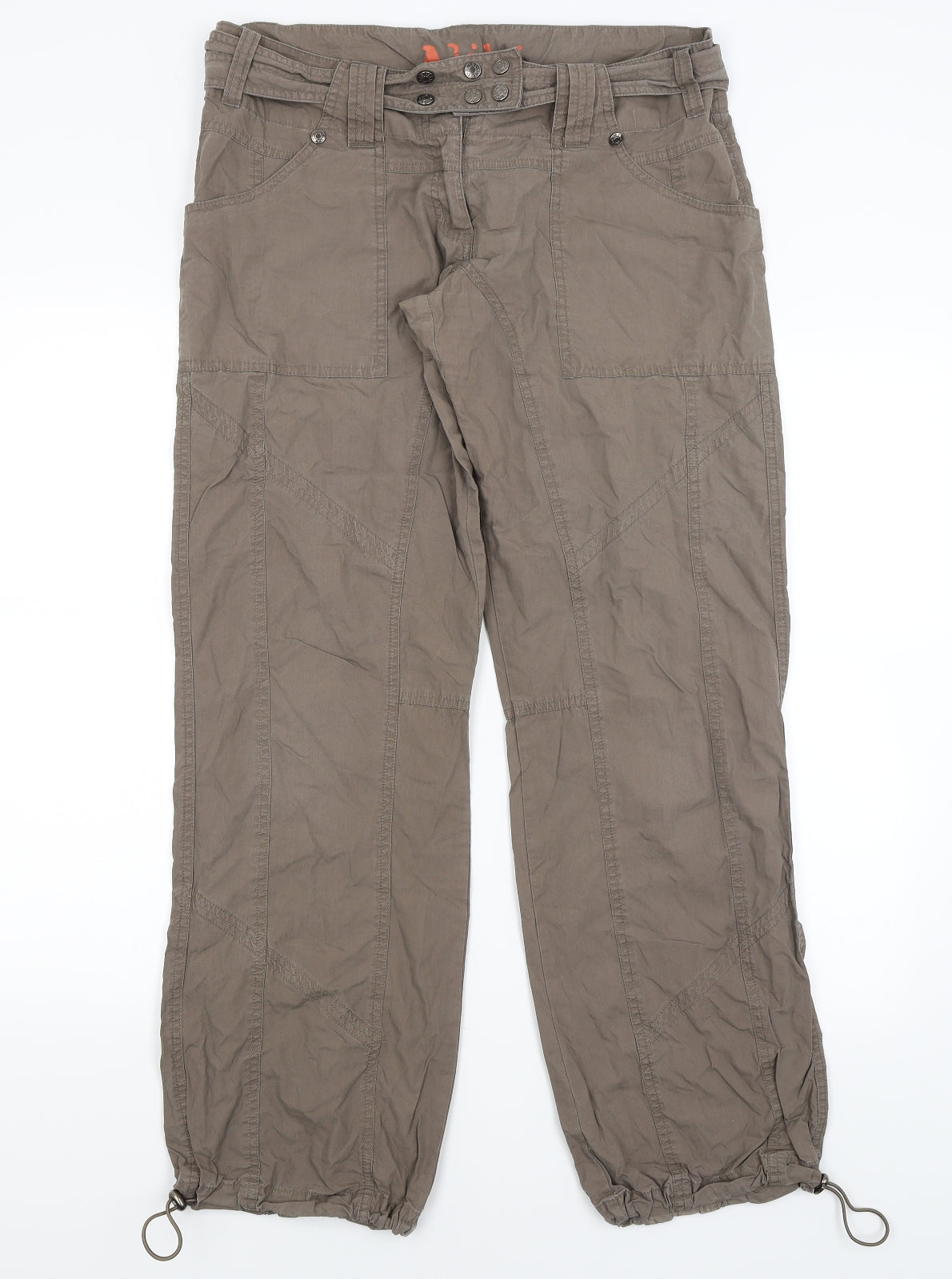 Alibi Womens Brown   Cargo Trousers Size 12 L28 in