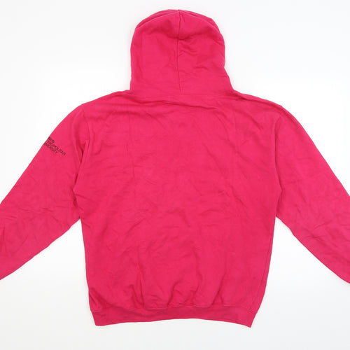 Awdis Womens Pink   Pullover Hoodie Size M  - Leeds University