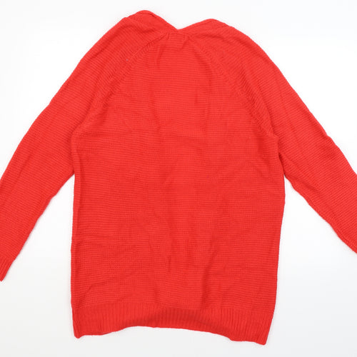 F&F Womens Red   Wrap Jumper Size 14