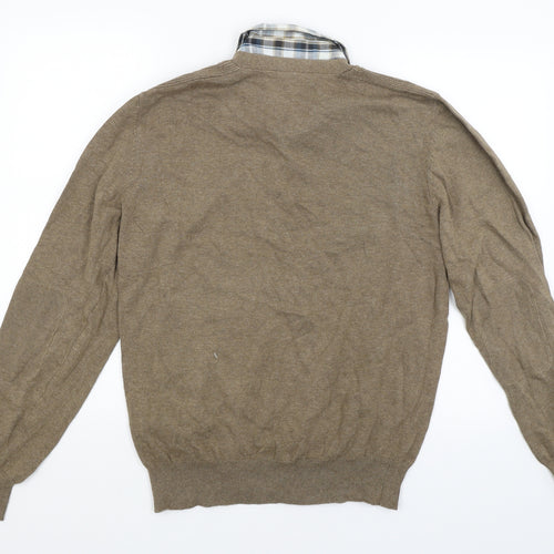 Peacocks Mens Brown   Pullover Jumper Size M