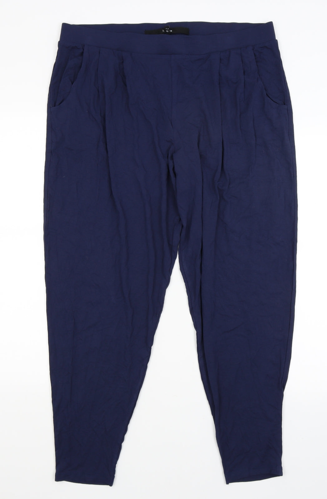 NEXT Womens Blue   Harem Trousers Size 18 L27 in