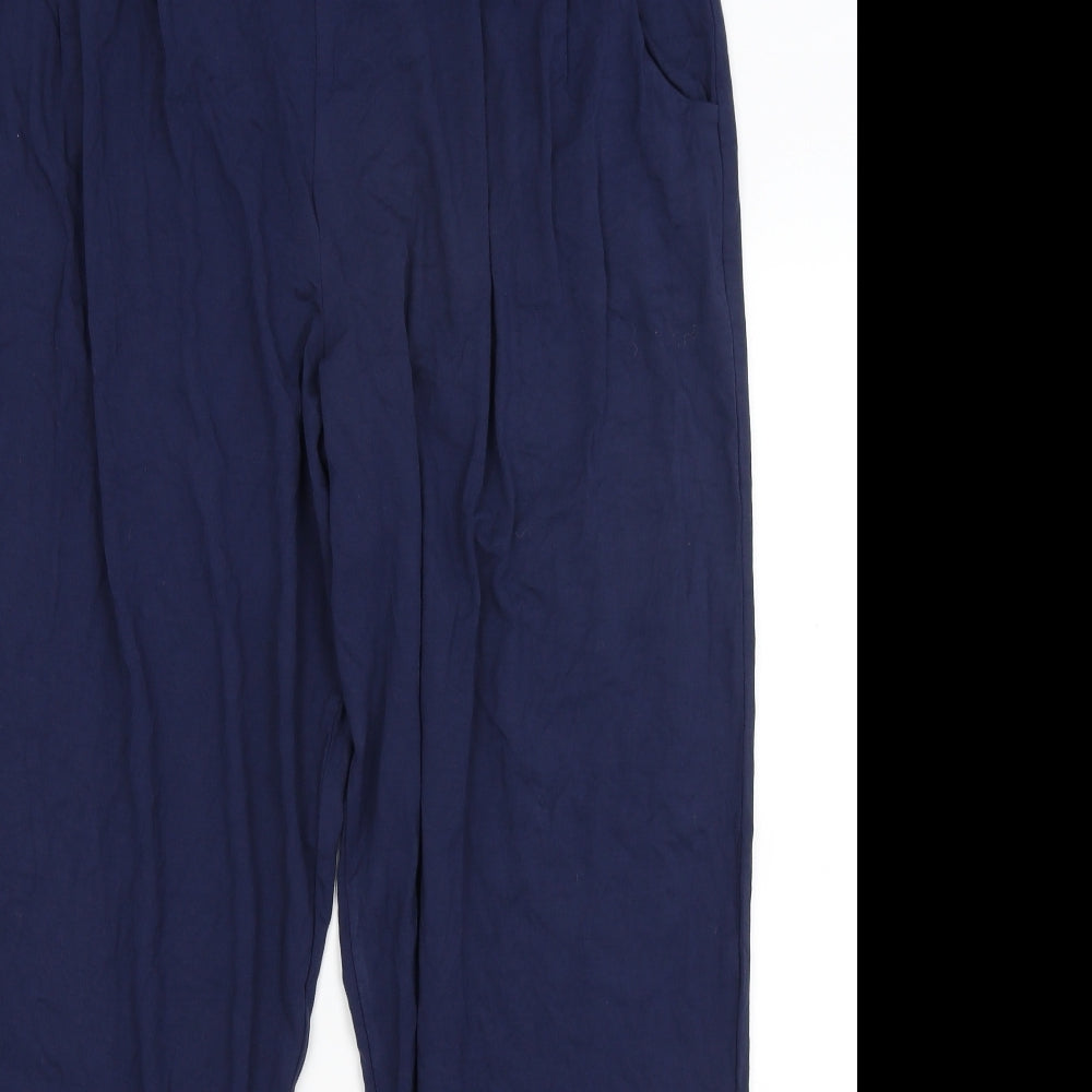 NEXT Womens Blue   Harem Trousers Size 18 L27 in