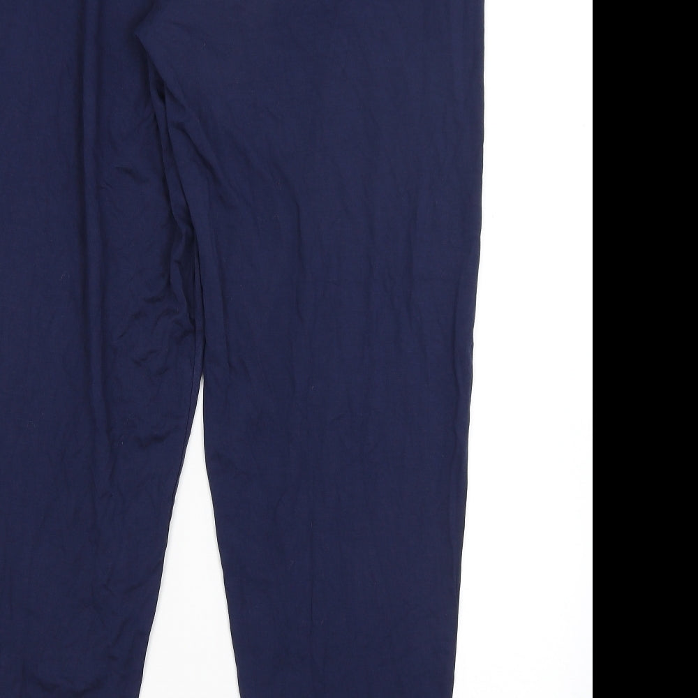 NEXT Womens Blue   Harem Trousers Size 18 L27 in