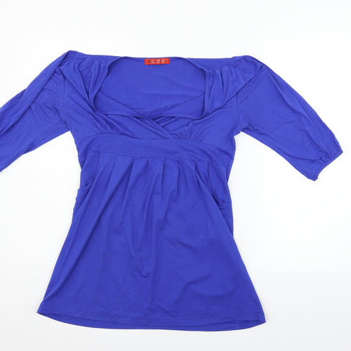 mingmgmgm Womens Blue   Basic Blouse Size L