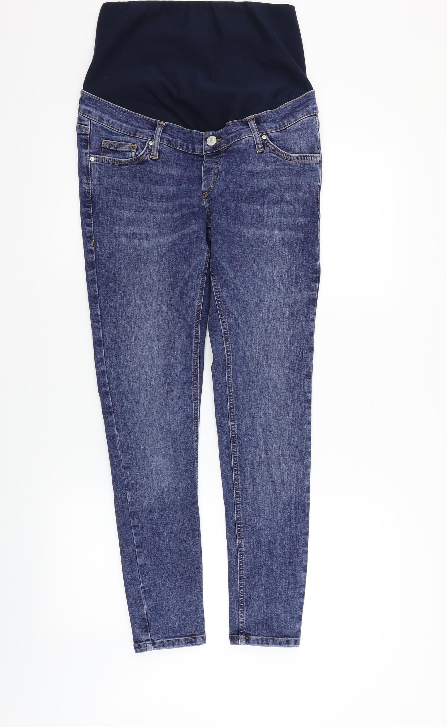 Topshop Womens Blue   Straight Jeans Size 32 in L27 in