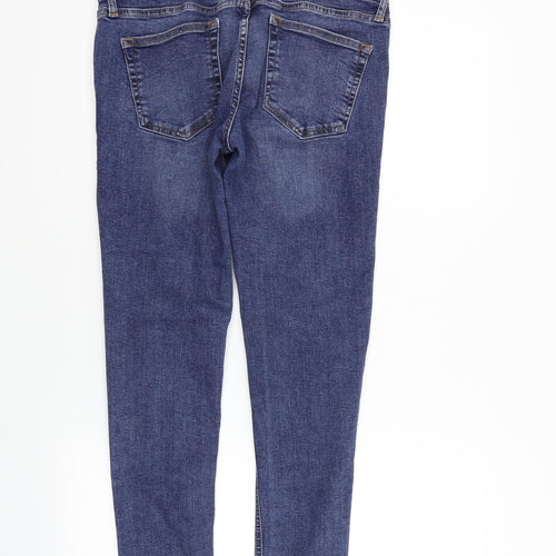 Topshop Womens Blue   Straight Jeans Size 32 in L27 in