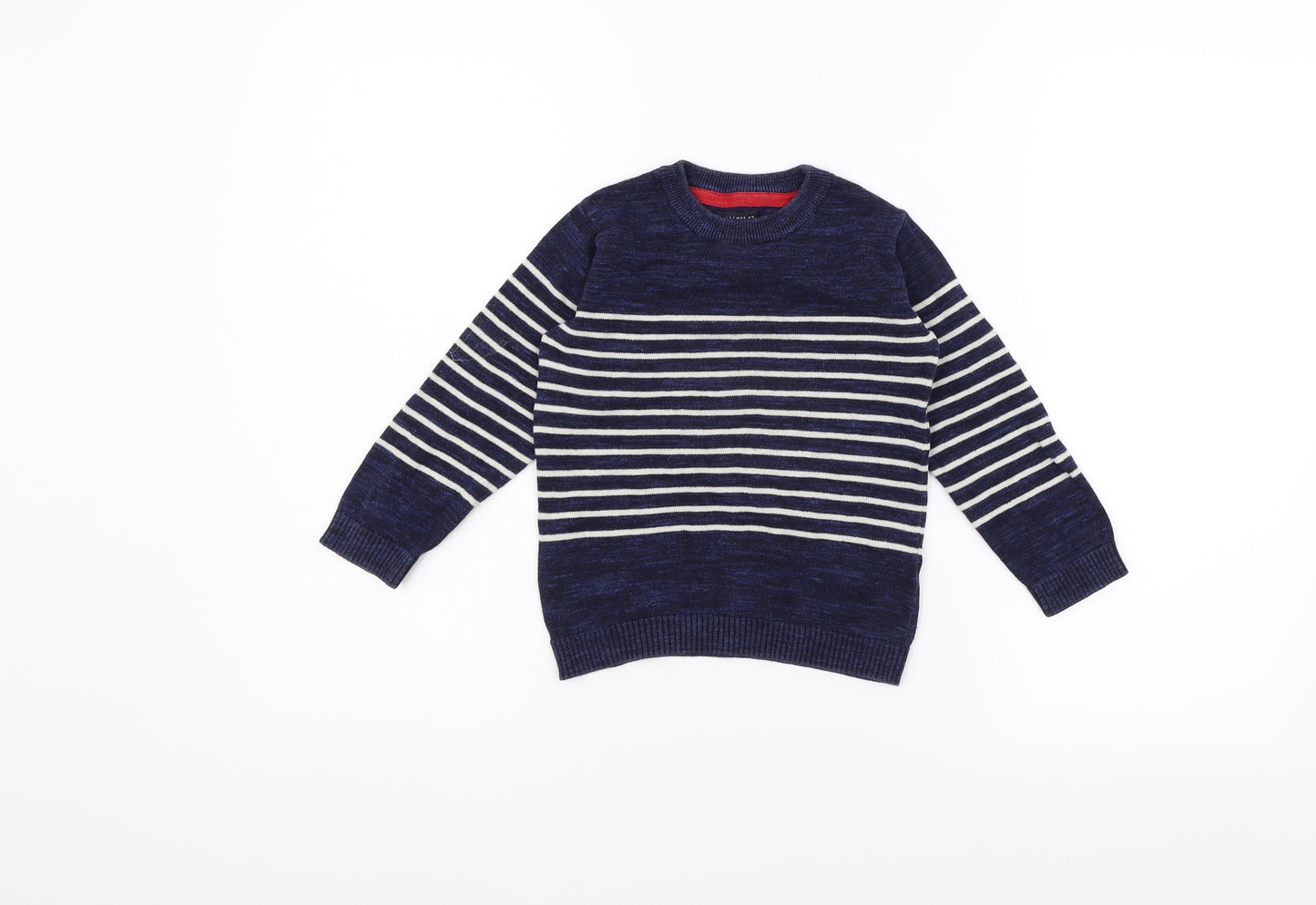 NEXT Boys Blue Striped  Pullover Jumper Size 3 Years