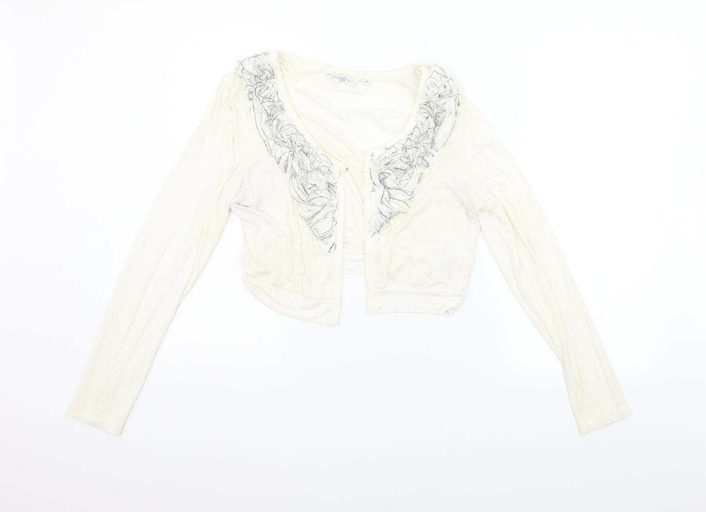 New Look Womens Beige   Cardigan Jumper Size 14