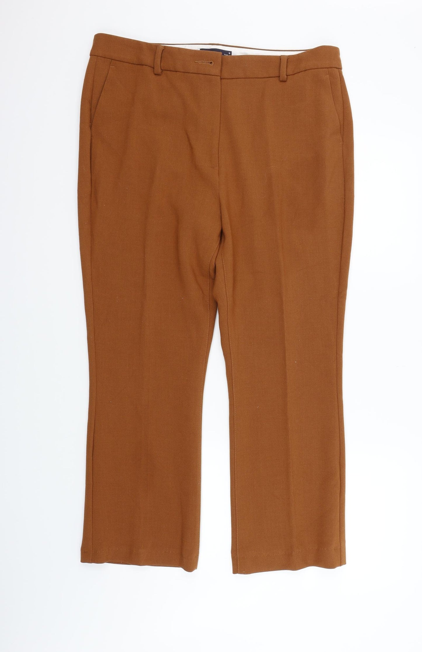 Marks and Spencer Womens Orange   Trousers  Size 16 L26 in