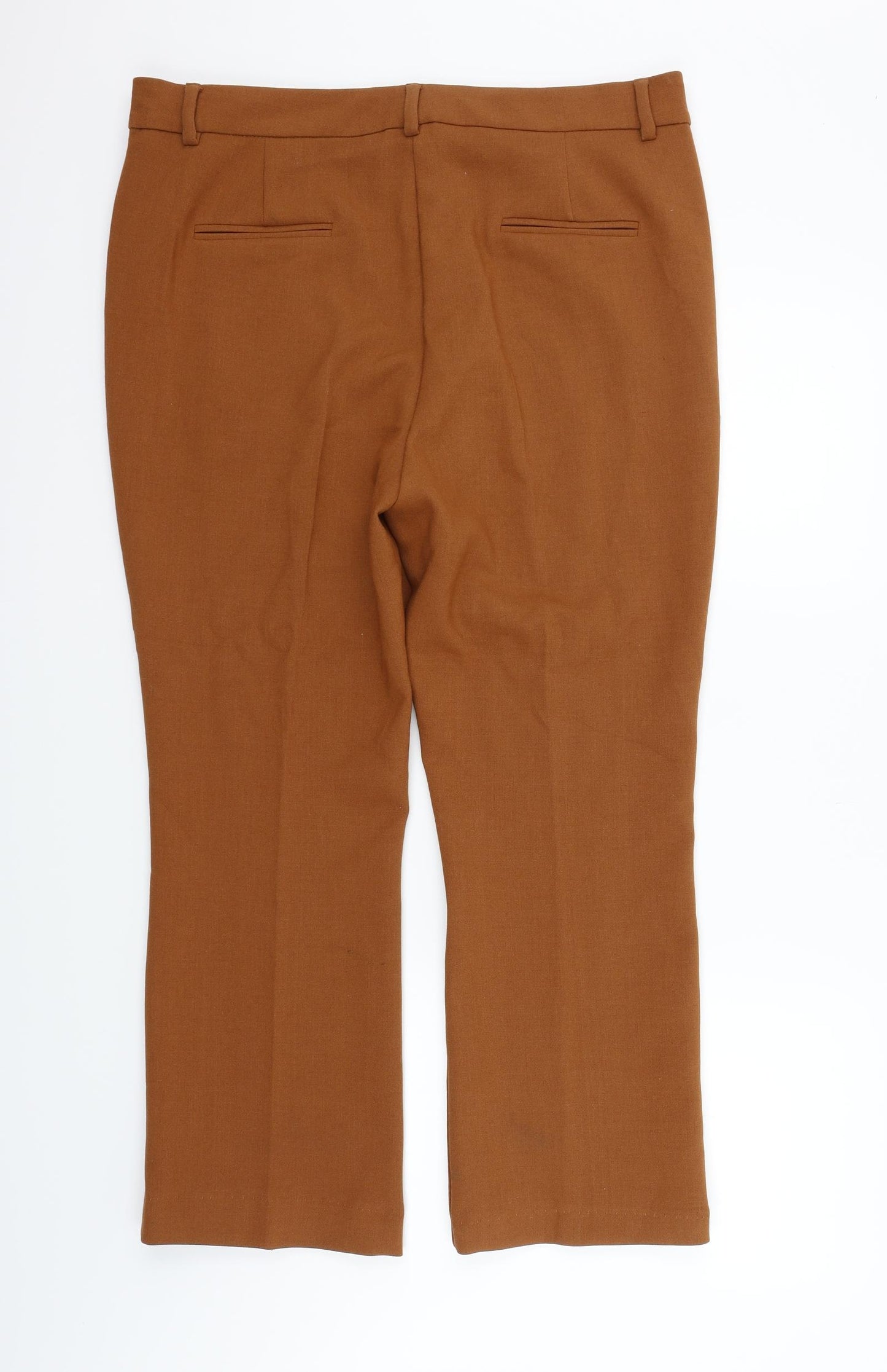 Marks and Spencer Womens Orange   Trousers  Size 16 L26 in