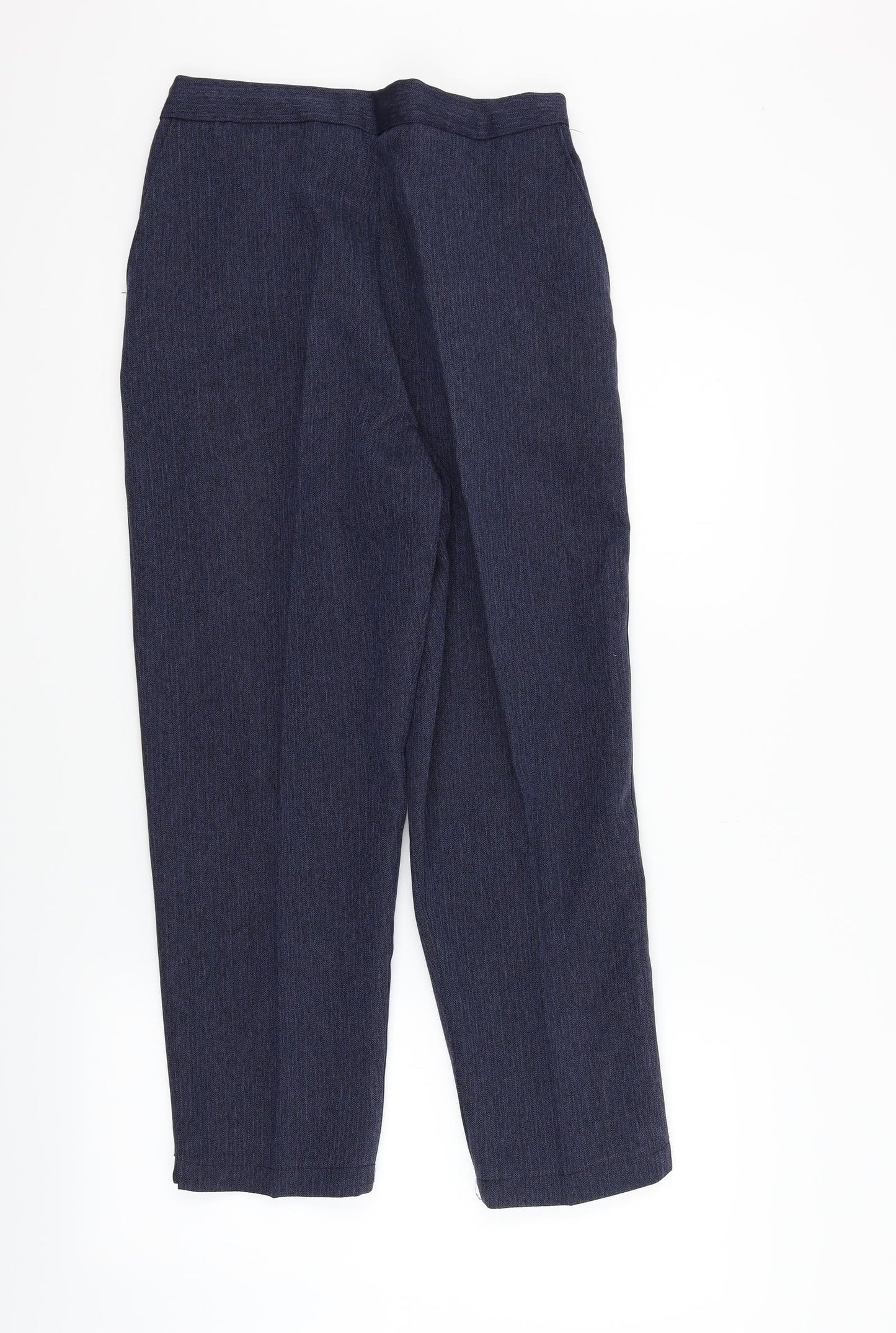 Preworn Womens Blue   Trousers  Size 16 L23 in - Elastic Waist Band