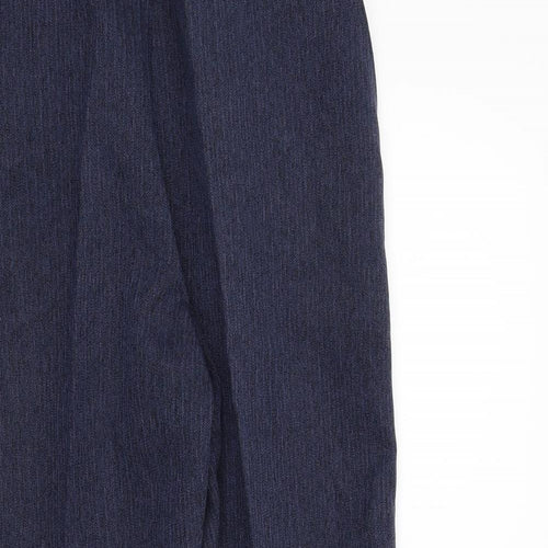 Preworn Womens Blue   Trousers  Size 16 L23 in - Elastic Waist Band