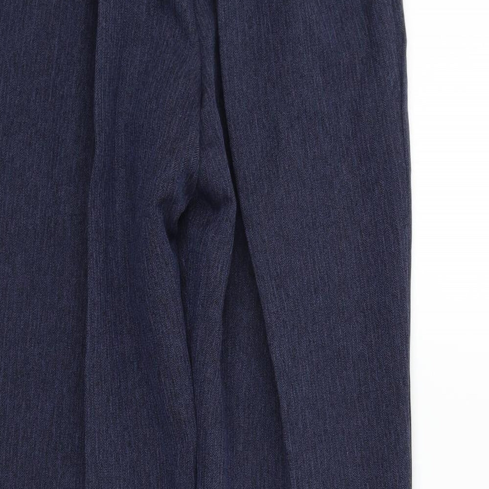 Preworn Womens Blue   Trousers  Size 16 L23 in - Elastic Waist Band