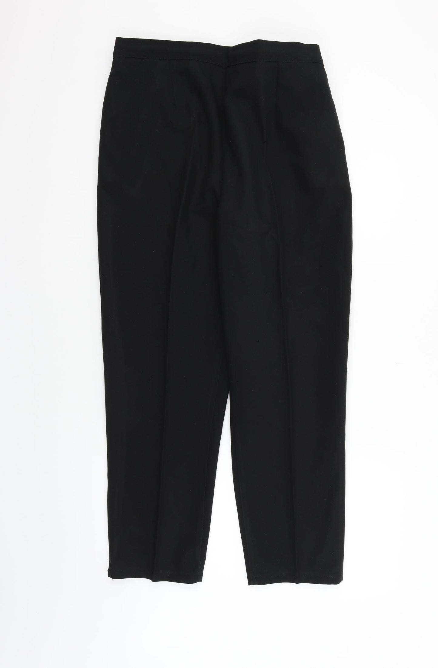 Preworn Womens Black   Trousers  Size 18 L24 in - Elastic Waist Band