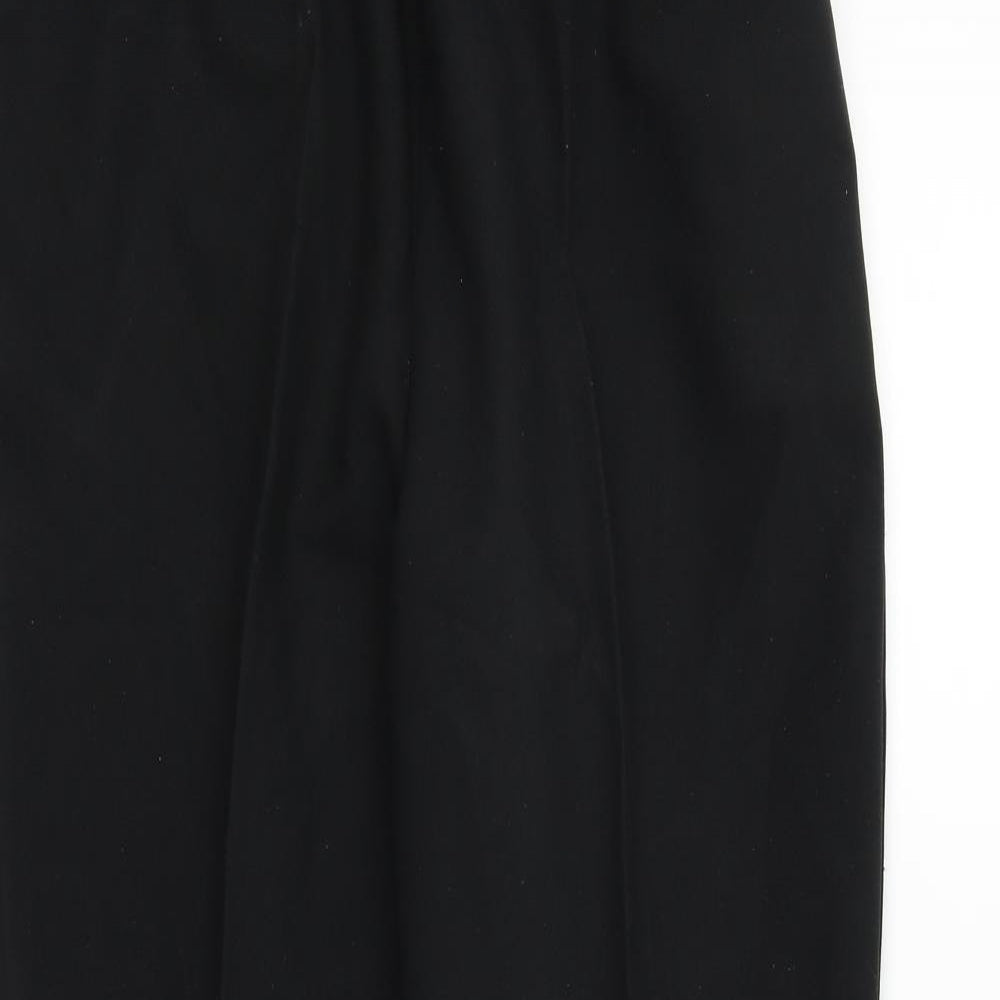Preworn Womens Black   Trousers  Size 18 L24 in - Elastic Waist Band