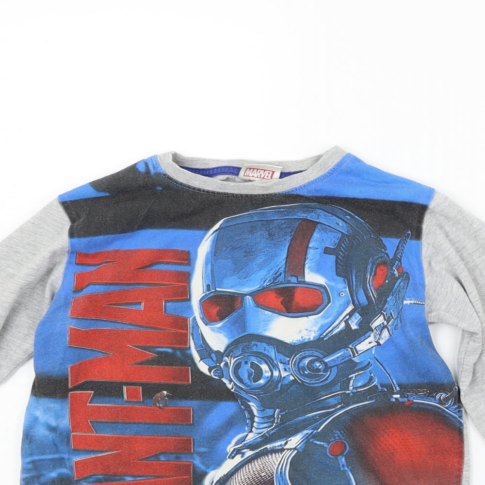 NEXT Boys Grey   Basic T-Shirt Size 8 Years  - MARVEL